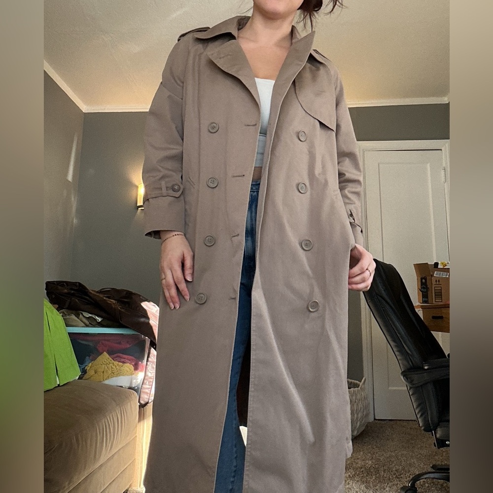 Vintage Classic Tan Trench Coat